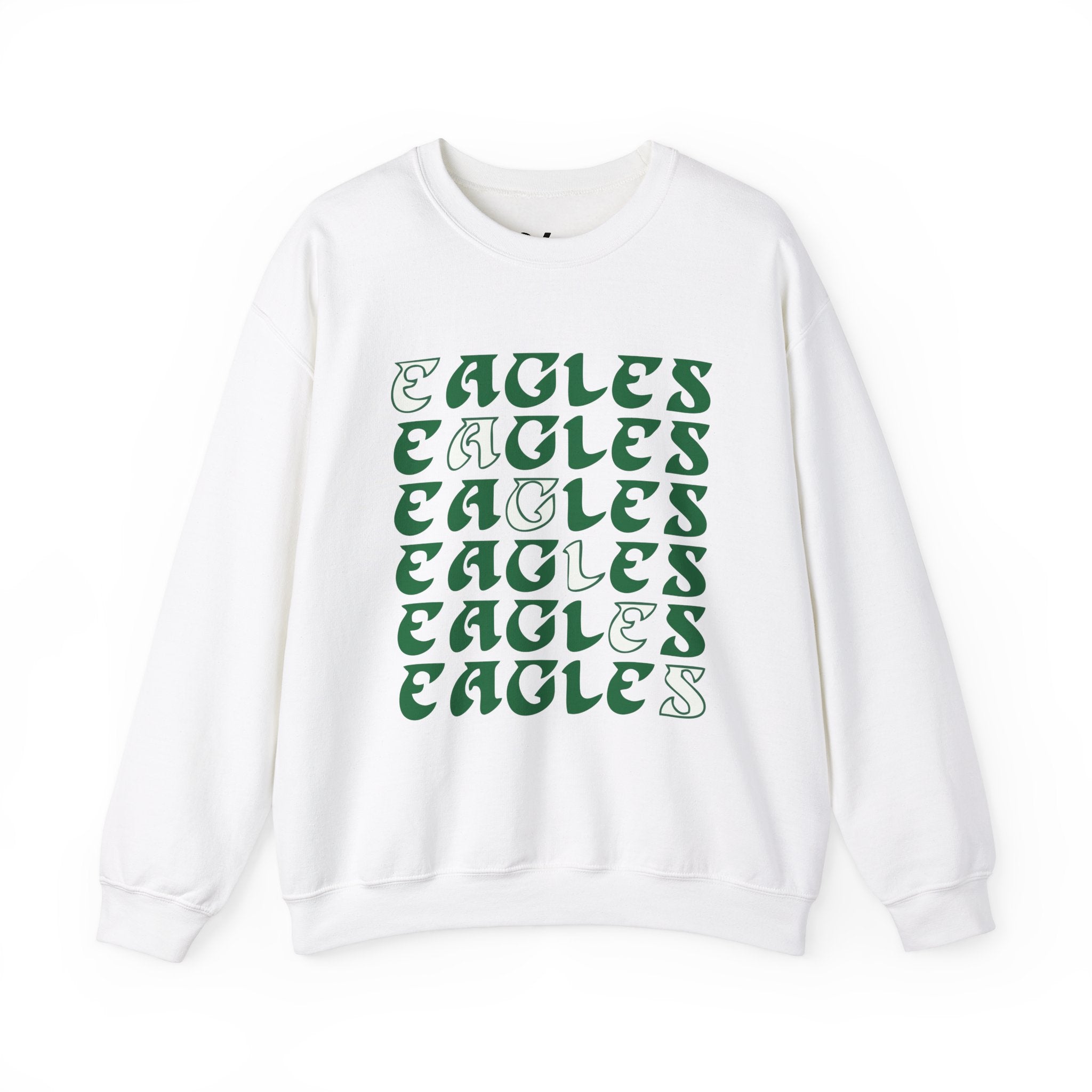 Eagles Graphic Unisex Crewneck Sweatshirt - Perfect for Sports Fans