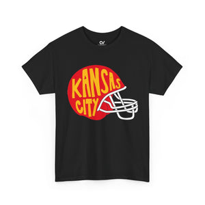 Unisex Heavy Cotton Tee - Kansas City Helmet Logo Tee