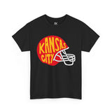 Unisex Heavy Cotton Tee - Kansas City Helmet Logo Tee