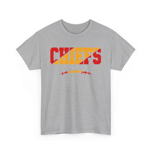 Unisex Heavy Cotton Tee - Chiefs Graphic Tee for Football Fans