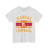 Kansas Football Unisex Heavy Cotton Tee - Casual Sportswear for Fans