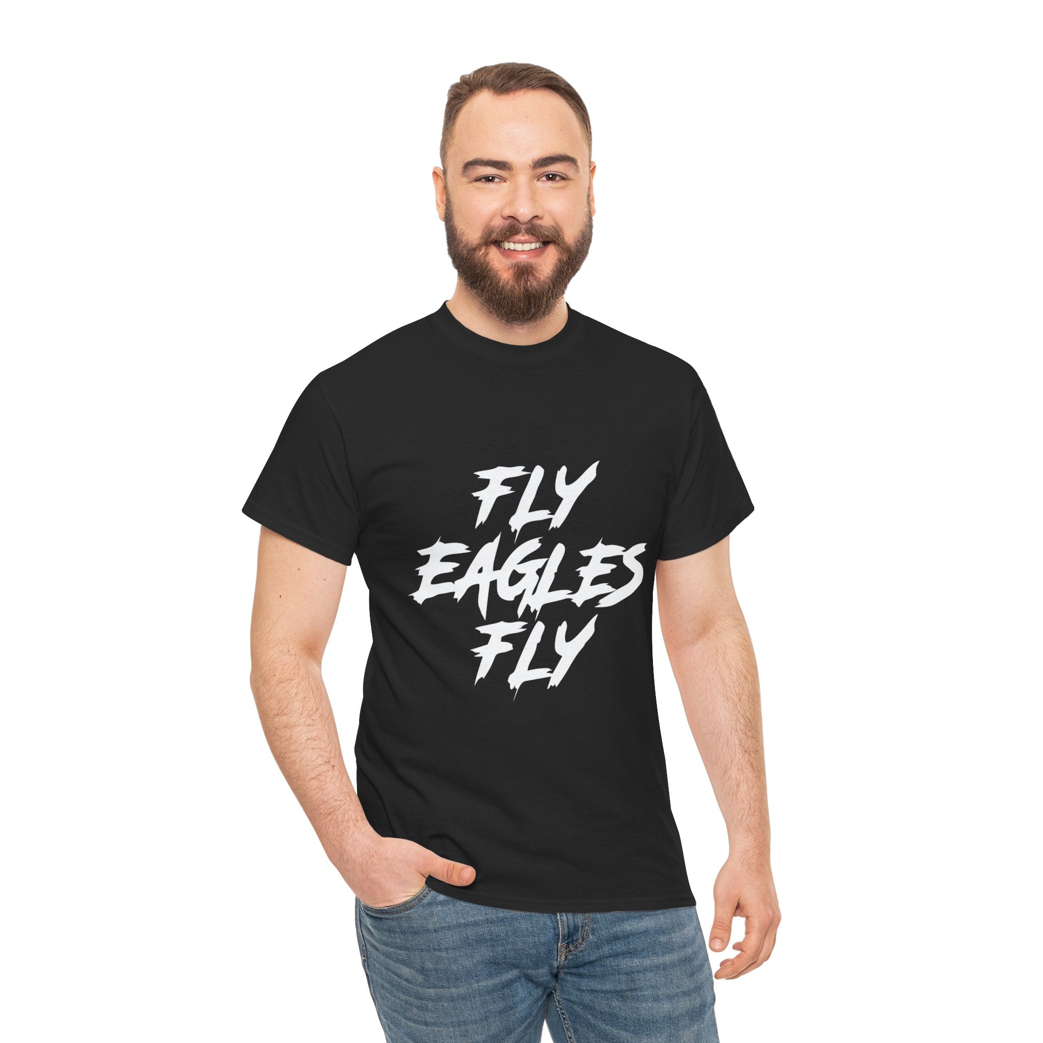 Fly Eagles Fly Unisex Heavy Cotton Tee - Casual Fan Apparel