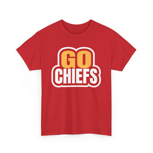 Unisex Heavy Cotton Tee - 'Go Chiefs' Shirt for Game Day Fans