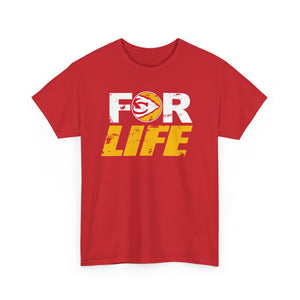 Bold Red Unisex Tee - 'FOR LIFE' Graphic Shirt