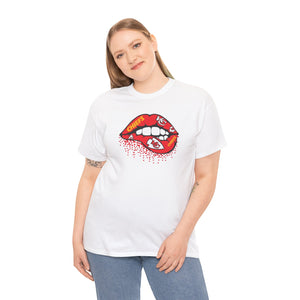 Sassy Lip Graphic Tee - Fun Unisex Heavy Cotton Tee for Fashion Lovers