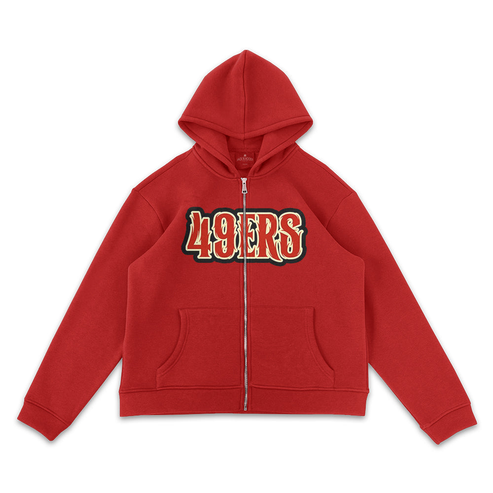 San Francisco 49ers Wordmark Full-Zip Hoodie