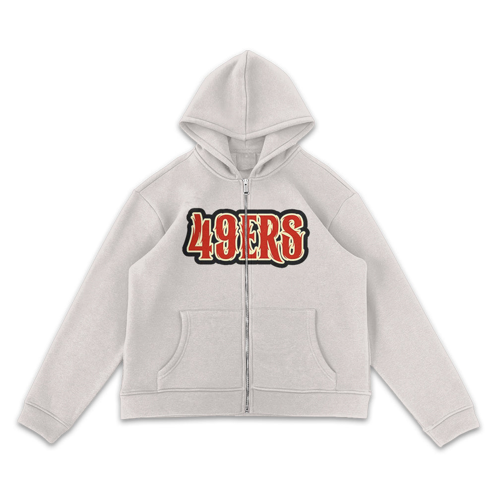 San Francisco 49ers Wordmark Full-Zip Hoodie