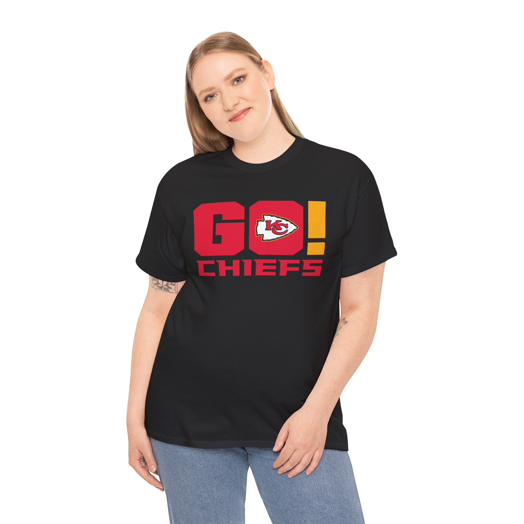 Go Chiefs Unisex Heavy Cotton Tee - Perfect for Game Day Celebrations!