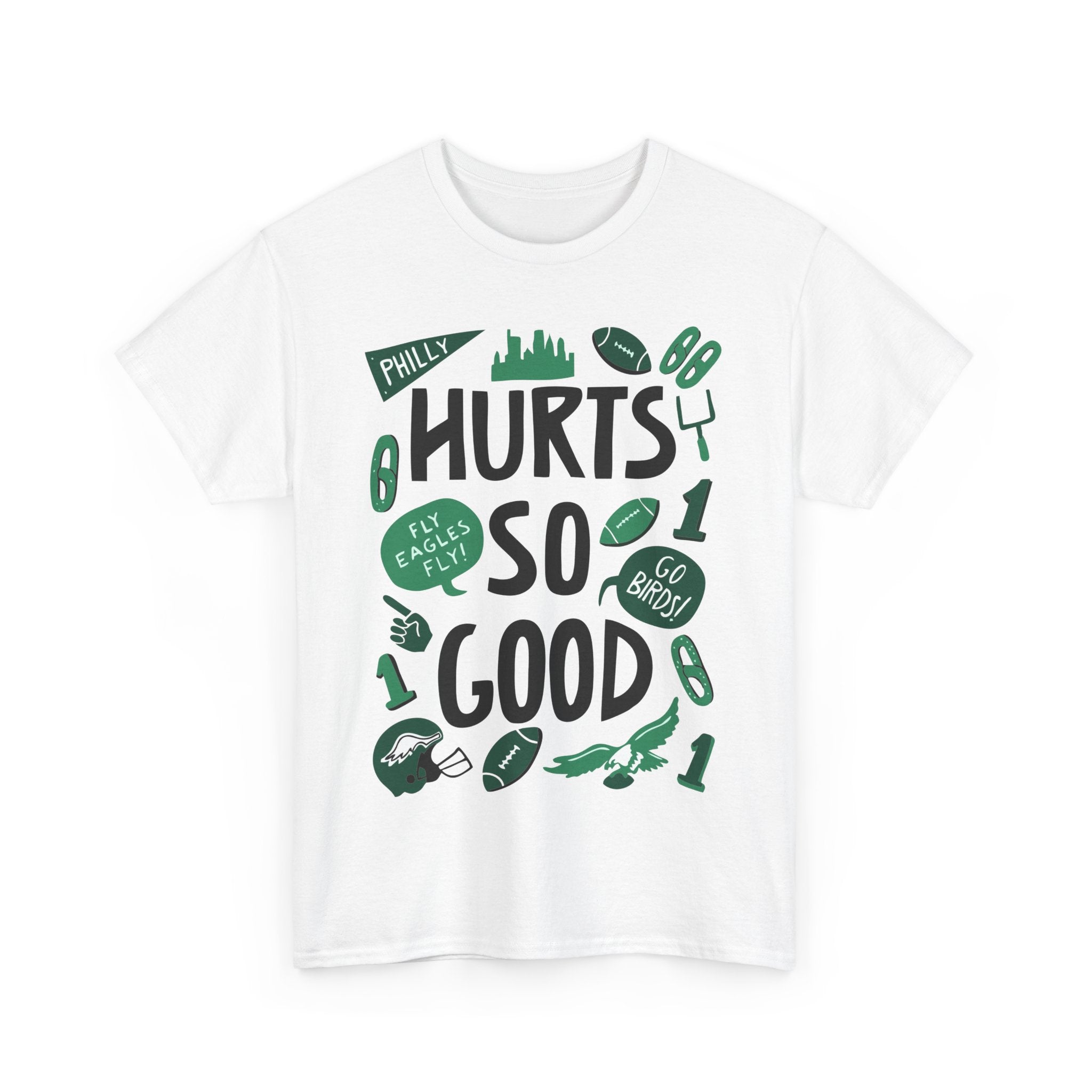 Philly Football Fan Unisex Heavy Cotton Tee - 'Hurts So Good' Design