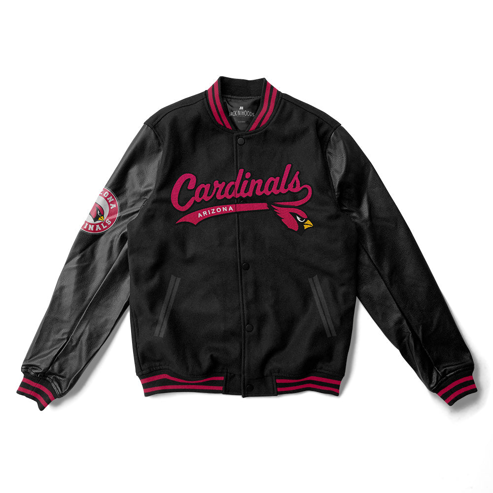 Arizona Cardinals Black Varsity Jacket - NFL Letterman Jacket