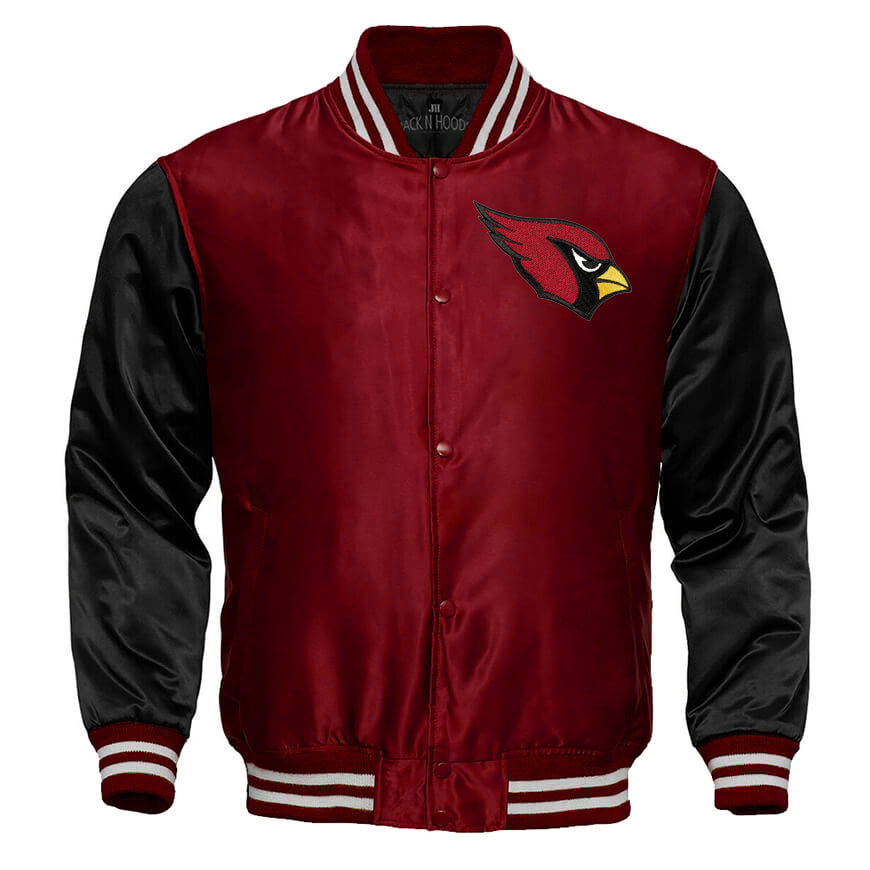 Arizona Cardinals Satin Varsity Full-Snap Jacket
