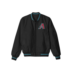 Arizona Diamondbacks Black Bomber Jacket – Lightweight Outerwear with Classic Team Logo