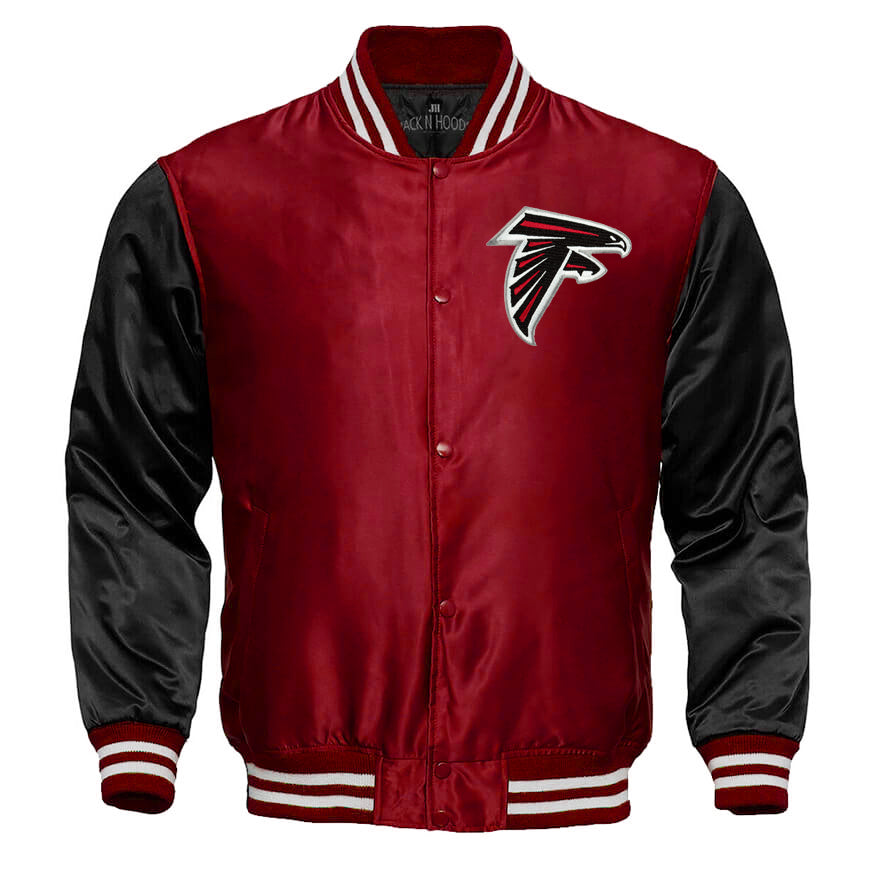 Atlanta Falcons Satin Varsity Full-Snap Jacket