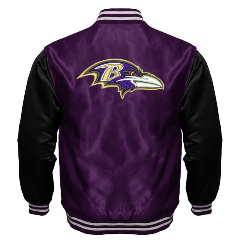 Baltimore Ravens Satin Varsity Full-Snap Jacket