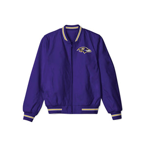 Baltimore Ravens Lightweight Bomber Jacket – NFL Bomber Jacket - Clubs Varsity