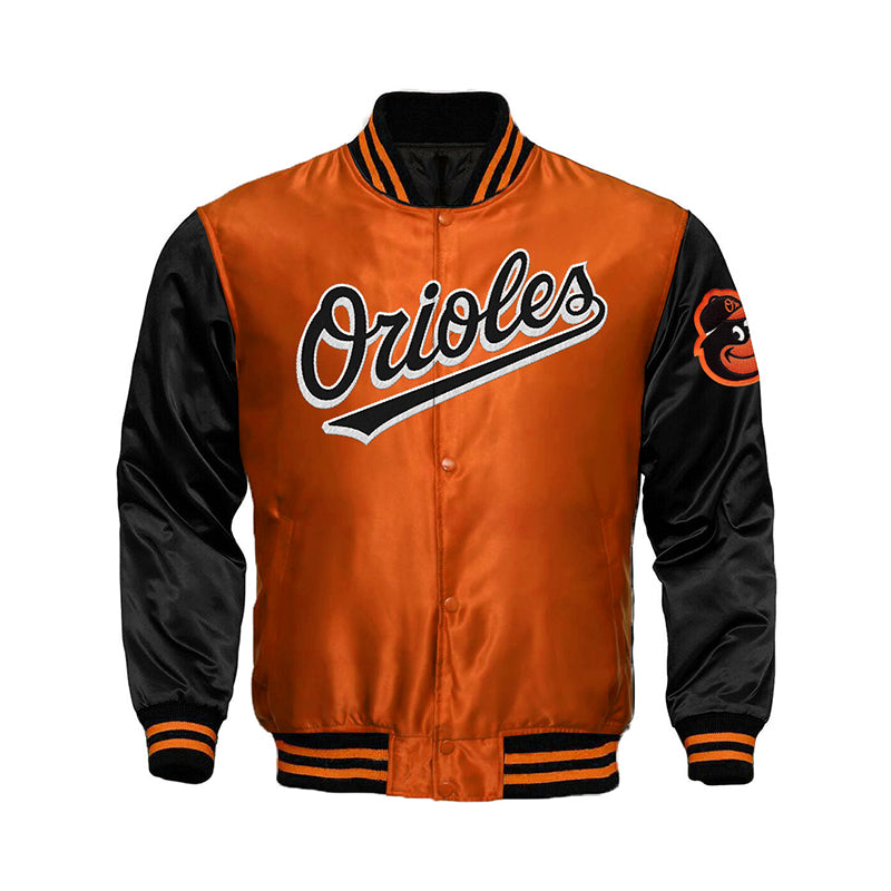 Baltimore Orioles Starter Locker Room Satin Varsity Full-Snap Jacket