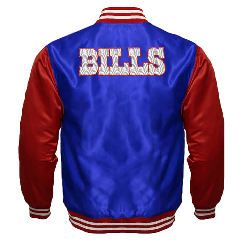 Buffalo Bills Starter Locker Room Satin Varsity Full-Snap Jacket