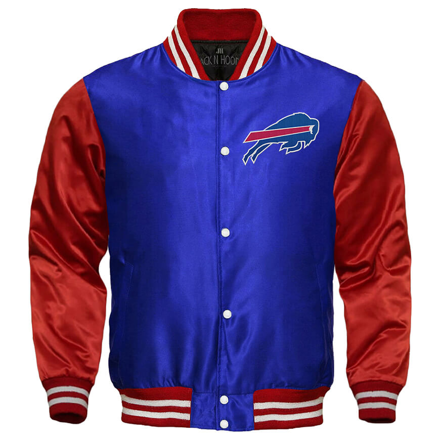 Buffalo Bills Starter Locker Room Satin Varsity Full-Snap Jacket