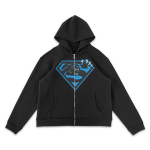 Carolina Panthers Superman Full-Zip Hoodie