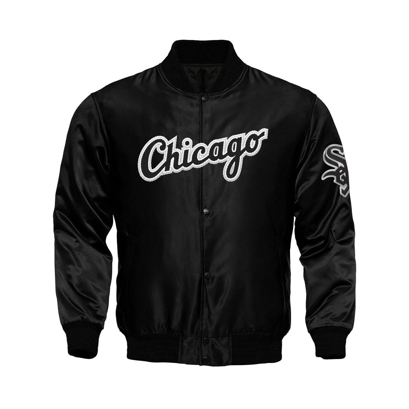Chicago White Sox Starter Locker Room Satin Varsity Full-Snap Jacket