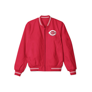 Cincinnati Reds Bomber Jacket – Lightweight Outerwear with Classic Team Logo