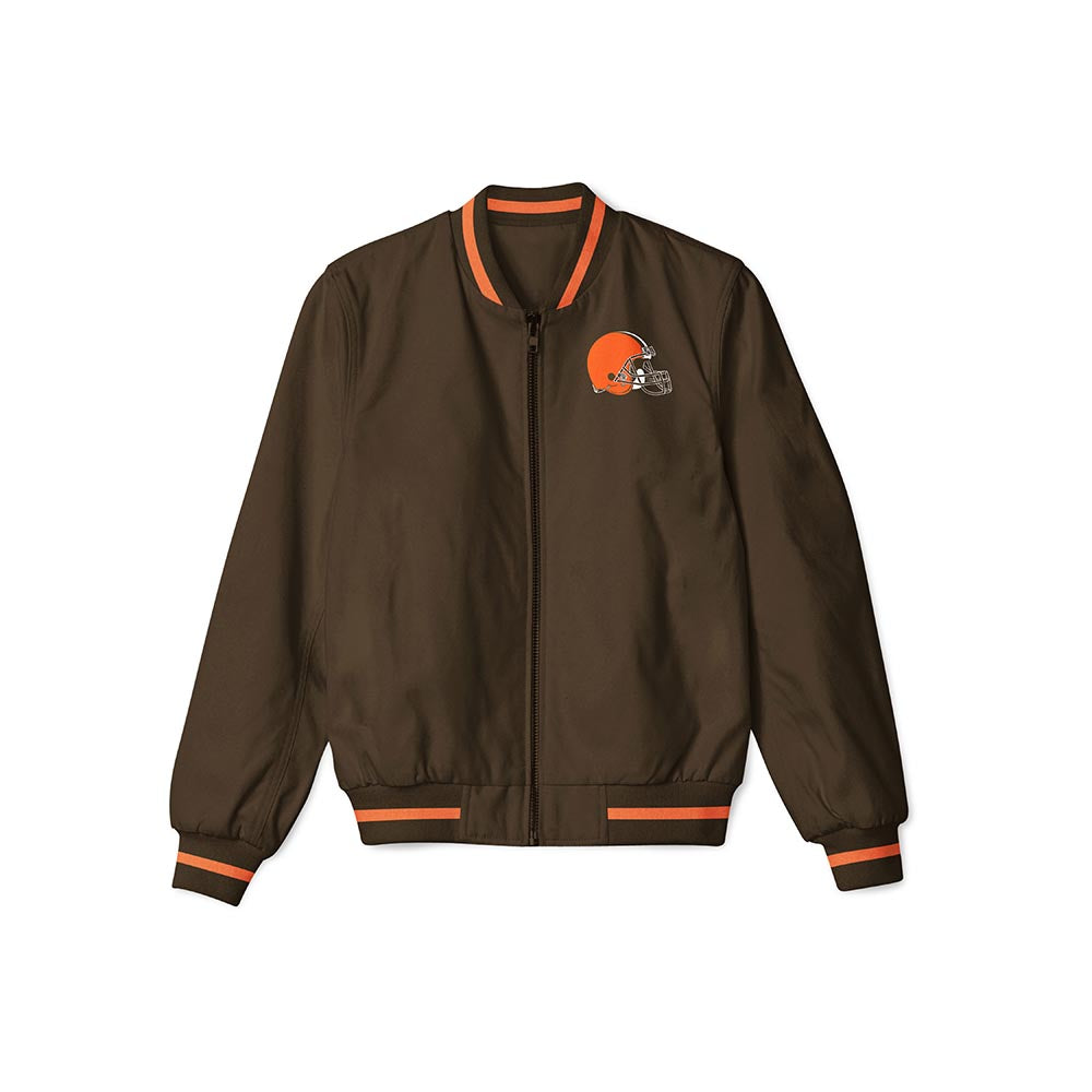 Cleveland Browns Lightweight Bomber Jacket – NFL Bomber Jacket - Clubs Varsity