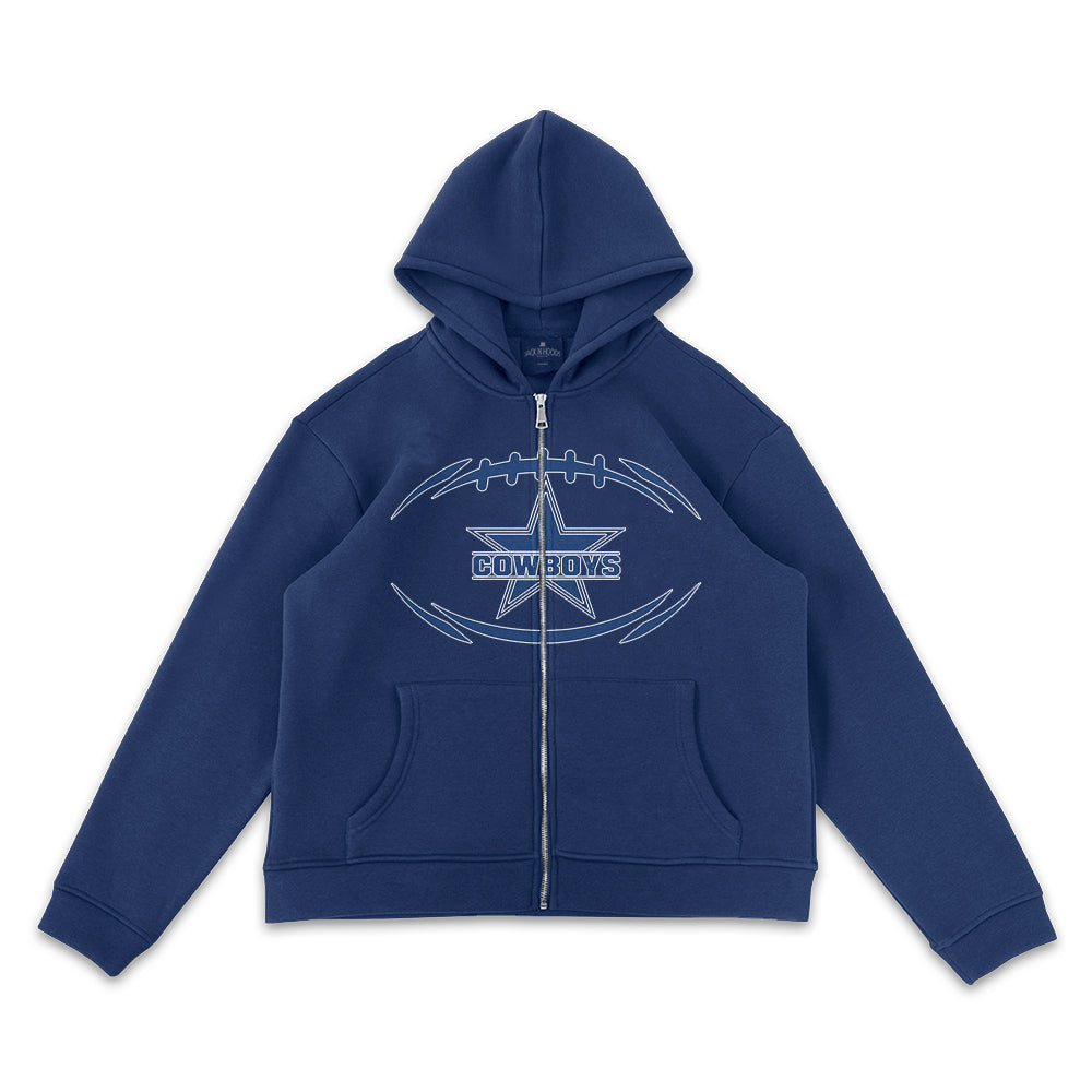 Dallas Cowboys Wordmark Full-Zip Hoodie