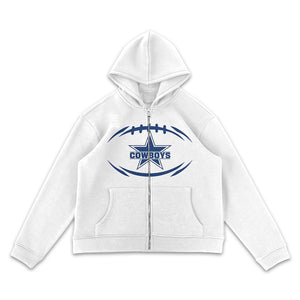 Dallas Cowboys Wordmark Full-Zip Hoodie