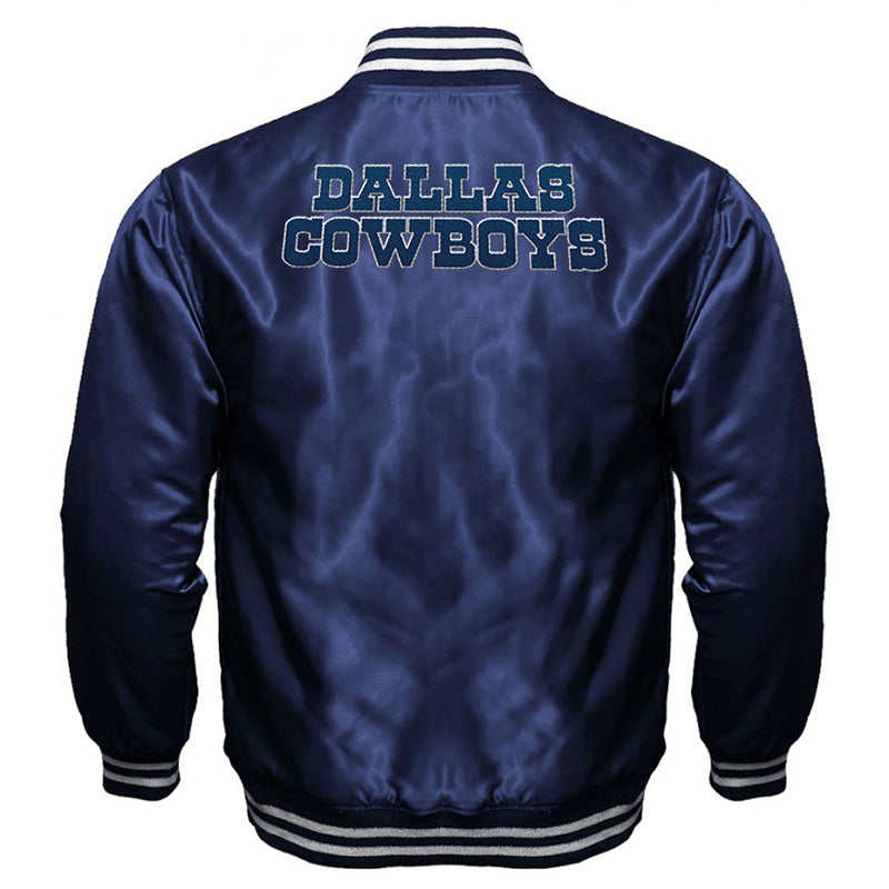 Dallas Cowboys Satin Varsity Full-Snap Jacket
