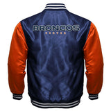 Denver Broncos Satin Varsity Full-Snap Jacket