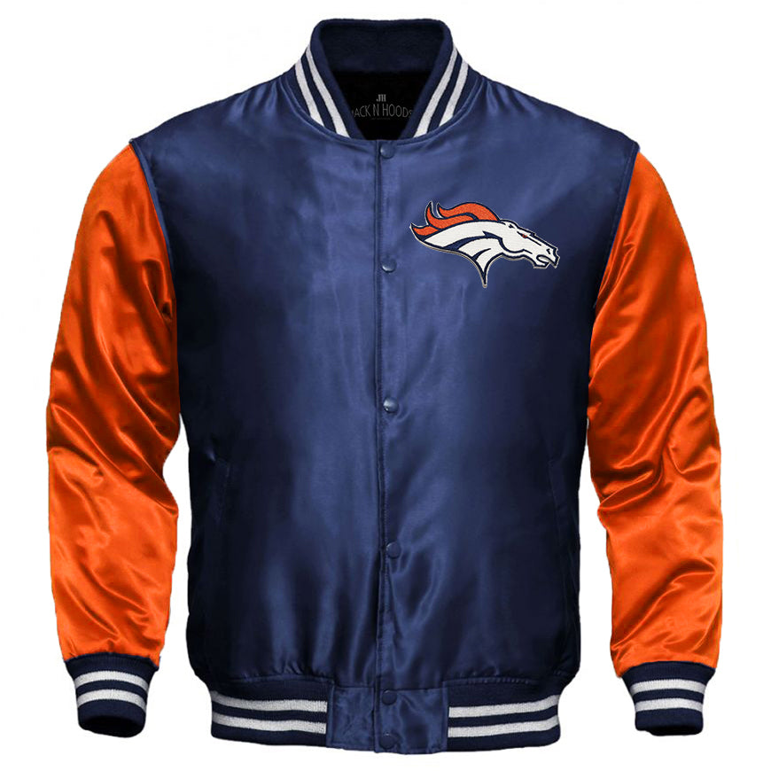 Denver Broncos Satin Varsity Full-Snap Jacket