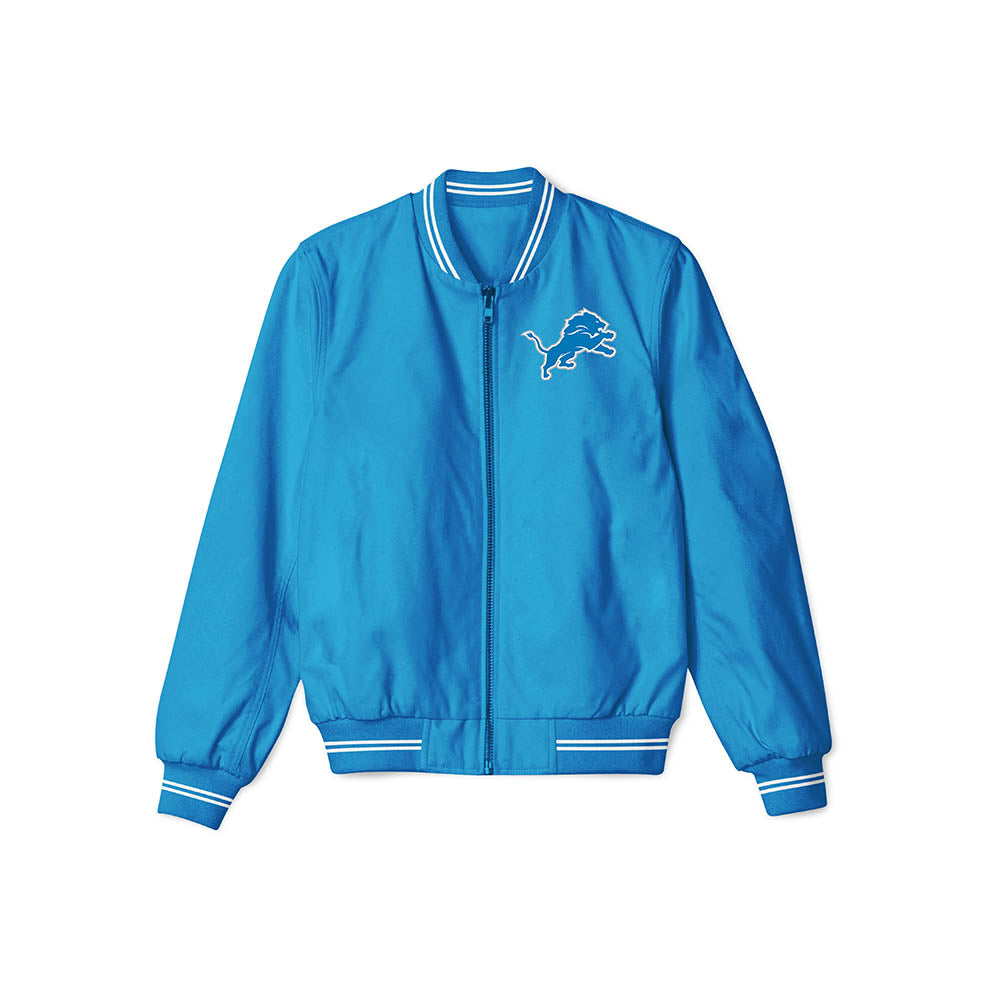 Detroit Lions Lightweight Bomber Jacket – NFL Bomber Jacket - Clubs Varsity