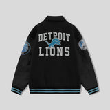 Detroit lions Collared Varsity Jacket - NFL Letterman Jacket - Clubs Varsity