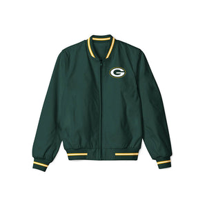 Green Bay Packers Lightweight Bomber Jacket – NFL Bomber Jacket - Clubs Varsity