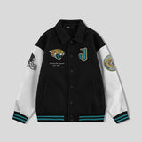 Jacksonville Jaguars Collared Varsity Jacket - NFL Letterman Jacket - Clubs Varsity