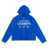 Los Angeles Dodgers 2024 World Series Champions Full-Zip Blue Hoodie