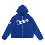 Los Angeles Dodgers Wordmark Full-Zip Printed Hoodie