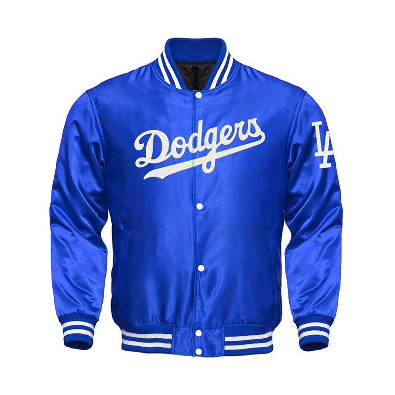 Los Angeles Dodgers Starter Locker Room Satin Varsity Full-Snap Jacket