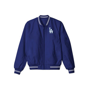 LA Dodgers Classic Blue Bomber Jacket – Lightweight Sportswear with LA Dodgers Logo