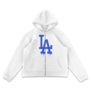 Los Angeles Dodgers LOGO Full-Zip Hoodie