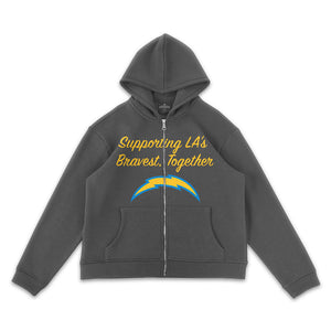 Los Angeles Chargers Full-Zip Hoodie - Supporting LA