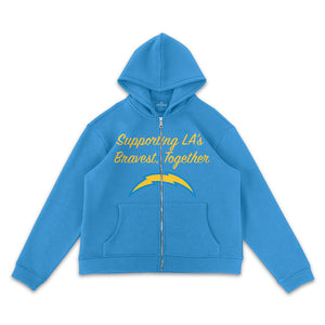 Los Angeles Chargers Full-Zip Hoodie - Supporting LA