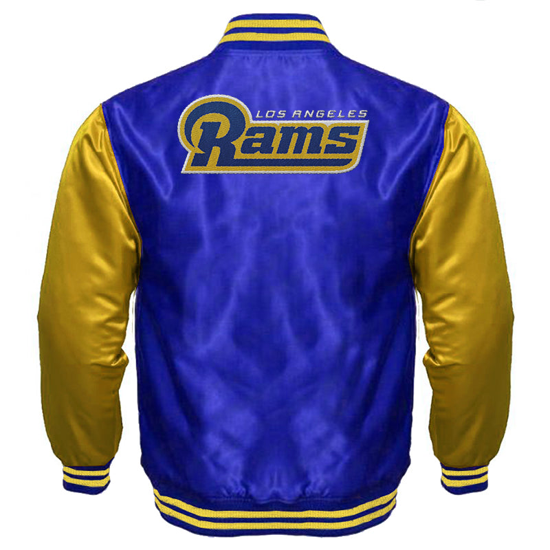Los Angeles Rams Satin Varsity Full-Snap Jacket