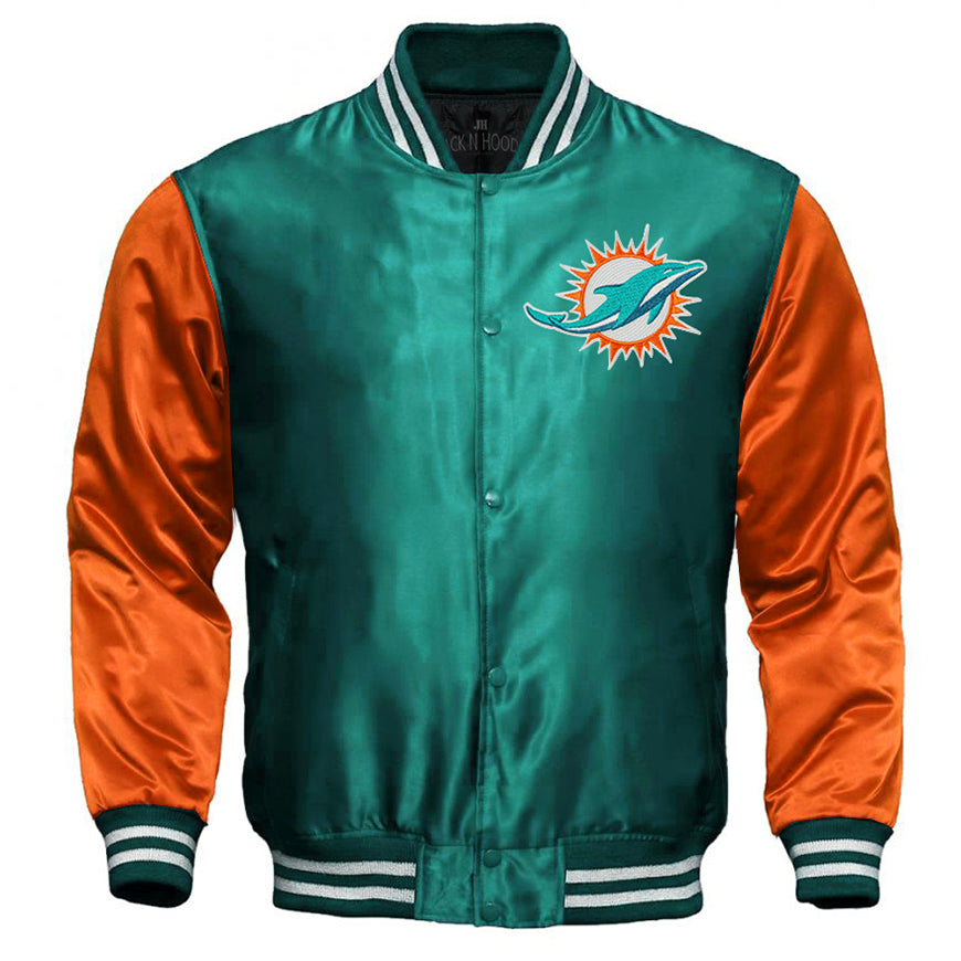 Miami Dolphins Starter Locker Full-Snap Jacket
