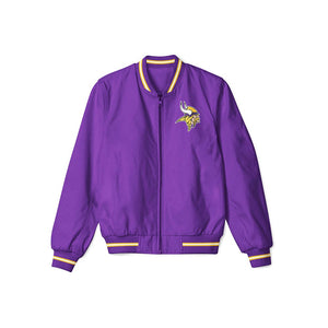 Minnesota Vikings Lightweight Bomber Jacket – NFL Bomber Jacket - Clubs Varsity