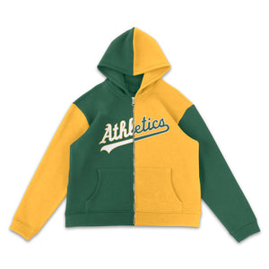 Oakland Athletics Two Color Full-Zip Hoodie