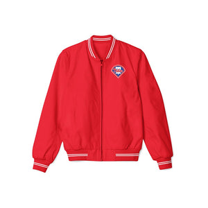Philadelphia Phillies Red Bomber Jacket – Sleek Lightweight Outerwear with Classic Team Logo