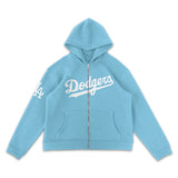 Los Angeles Dodgers SKY Blue Full-Zip Hoodie