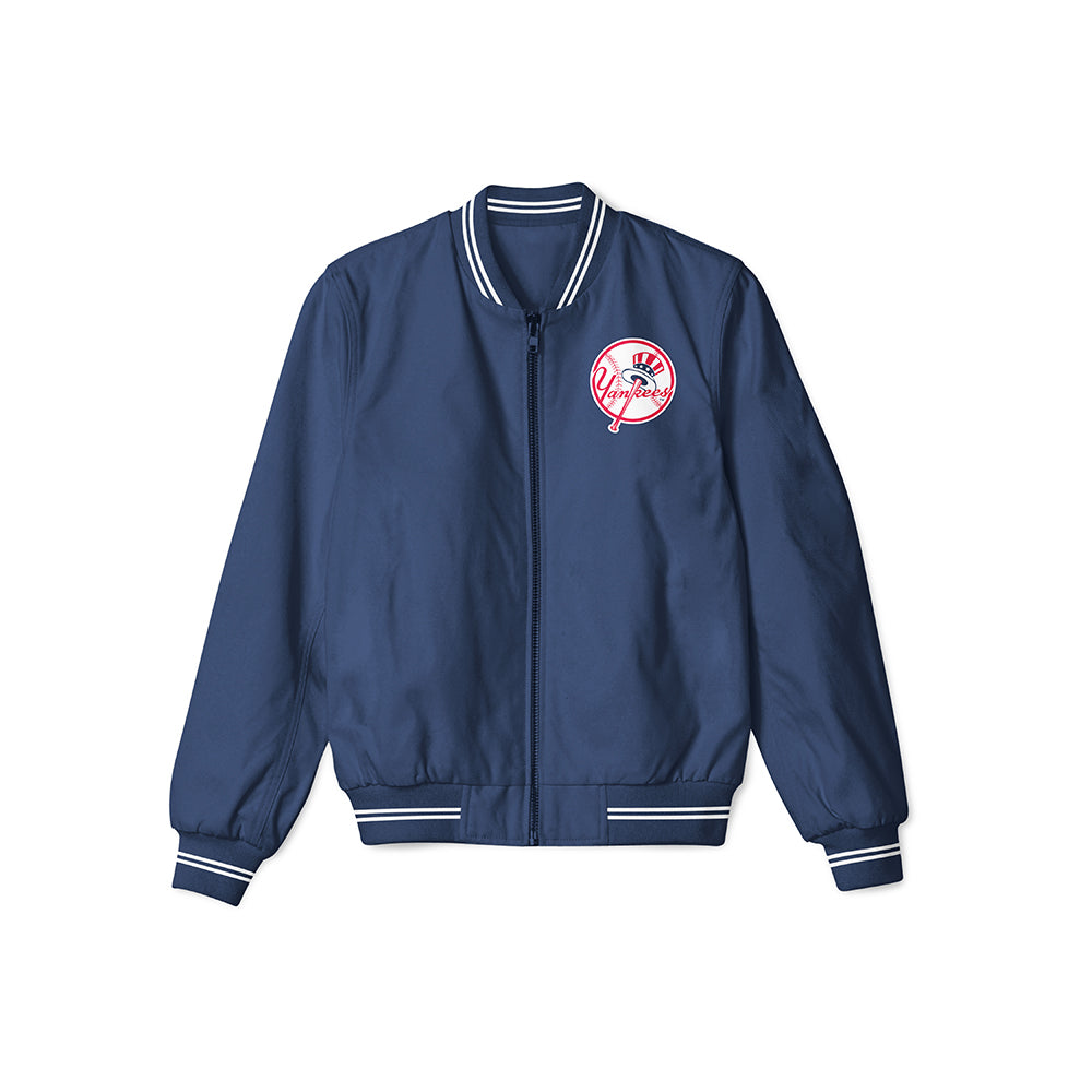 New York Yankees Vintage Logo Bomber Jacket – Lightweight Outerwear with Classic Team Logo