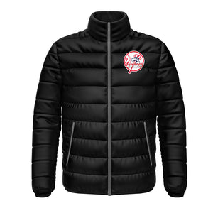 New York Yankees Vintage Logo Puffer Jacket - NFL Puffer Jacket - Clubs Varsity